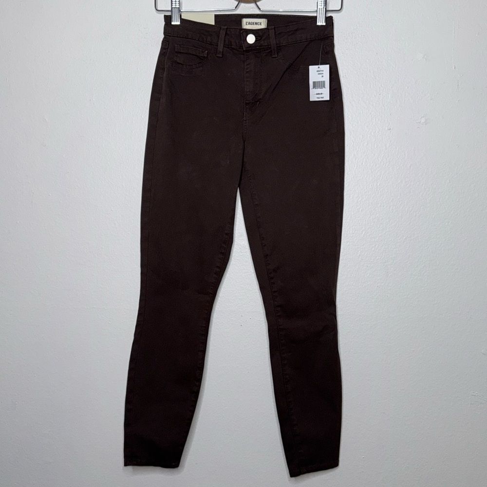 L’agence Margot High Rise Skinny Taille Haute Etroit in Coco Size 25